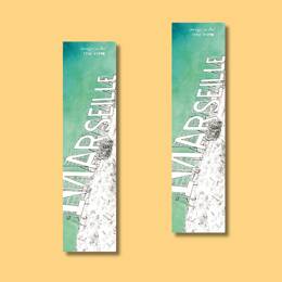 Marque-page - Marie Poli - Lettre Marseille