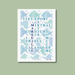 Carte postale - Marseille croisés - Marie Le Moal