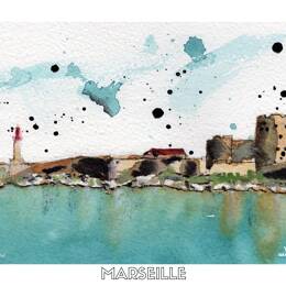 Carte postale - Chateau d'if - Watergame