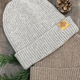 Bonnet Grège 100% Laine Mérinos Fabriqué en France