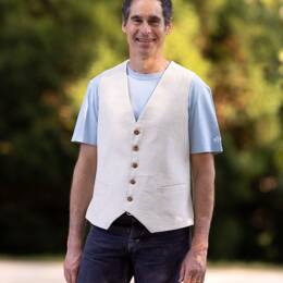 Gilet sans manches Homme en Chanvre et Coton bio – Fabriqué en France