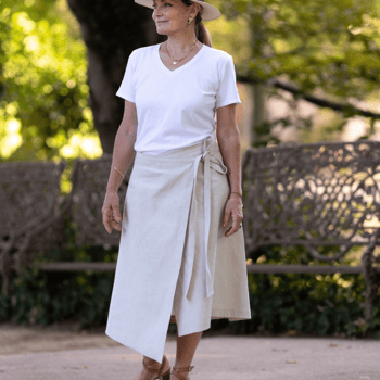 Jupe Portefeuille Femme en Chanvre et Coton bio Fabriquée en France