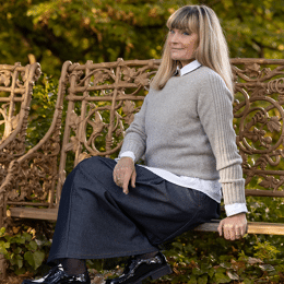 Pull Femme Gris Chiné 100% Laine Mérinos Française