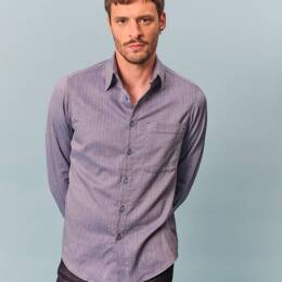 Chemise Pierre Bleu Chevron