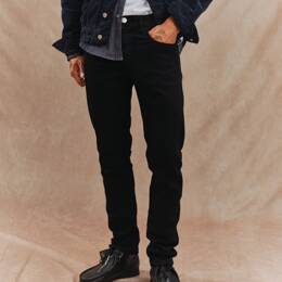 Jeans Paul confort noir coupe demi-slim