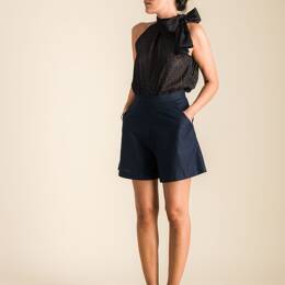Short femme en popeline de coton AZAR