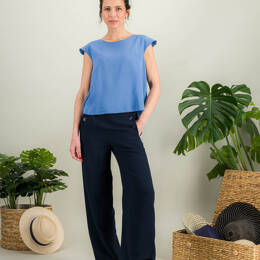 Top en crêpe de soie chic EVA