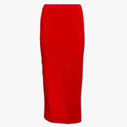 Jupe Mi-Longue Bambou Rouge