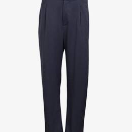 Pantalon à Plis Gabardine Marine