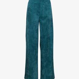 Pantalon Gaucho Vintage Velours Milleraies Vert Canard