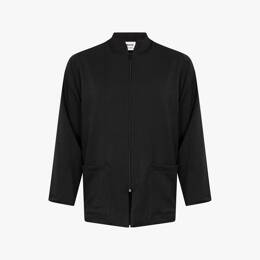 Veste Carrée Gabardine Noire