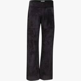 Pantalon Italien Long Velours Grosses Côtes Noir