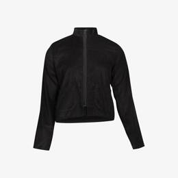 Veste Découpe Zip Velours Milleraie Noir