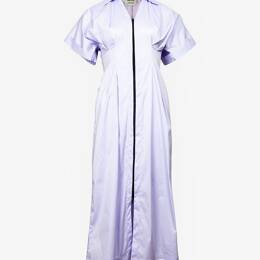 Robe Corset Zip Popeline Lilas