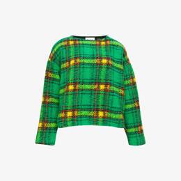 Pull Ample Tartan Gazon Electrique