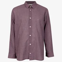 Chemise Relax Petits Carreaux Bordeaux