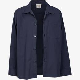 Surchemise Coton Seersucker Marine