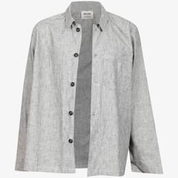 Surchemise Lin Coton Gris Chiné