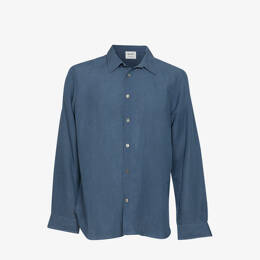 Chemise Relax Lin & Viscose Bleu Ardoise