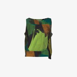Top Bateau Viscose Peinture