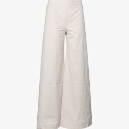 Pantalon Gaucho Seersucker Beige