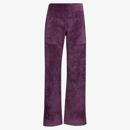 Pantalon Italien Long Velours Grosses Côtes Violet