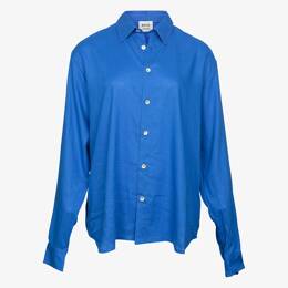 Chemise Relax Lin & Viscose Bleu Electrique