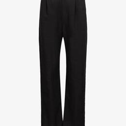 Pantalon à Plis Lin Viscose Noir