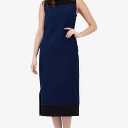 Robe Bateau Bleu de Chine et Popeline Noire