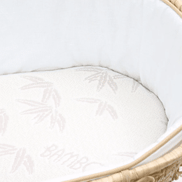 Matelas pour couffin bébé housse 50 % bambou fabriqué en France