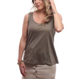 Débardeur | Col Rond |Kaki