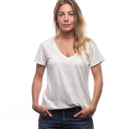Femme | Col V | blanc
