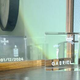 Digraphe en cristal pour moment de la vie