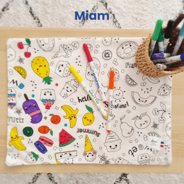 Set à colorier lavable  | Miam