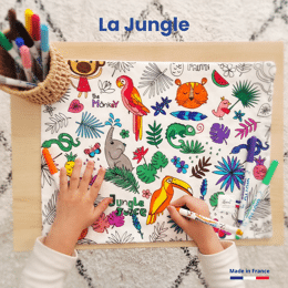 Set à colorier lavable | Jungle