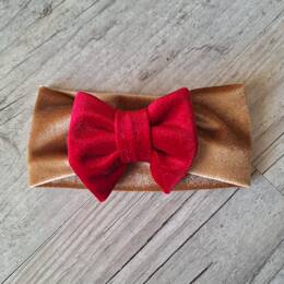 EDITION LIMITÉE Bandeau rouge, or, argent nœud, buns ou simple en velour ou à sequin extensible 5 couleurs