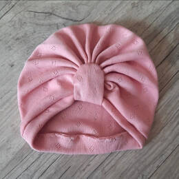 Turban Noeud, buns ou simple jersey 100% coton en maille pointelle
