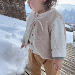 Gilet sans manches réversible coton bio