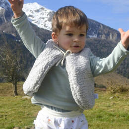 Gilet sans manches Sherpa Gris