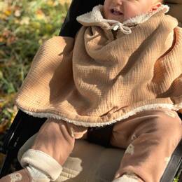 Poncho bébé enfant / Coton Bio