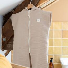 Poncho de Plage Beige Galet