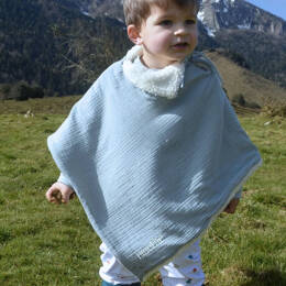 Poncho personnalisé en coton bio