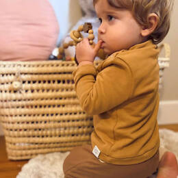 Sweat coton camel uni