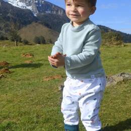 Sarouel bébé jersey Minipom x Salicorne