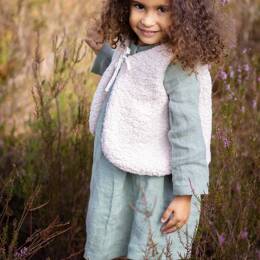 Gilet sans manches Sherpa écru