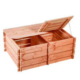 Double composteur en bois 2 X 200 L