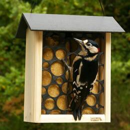 Double mangeoire à oiseaux pour cylindres de graisse