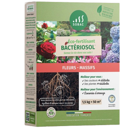 Eco-fertilisant Bactériosol Fleurs - Massifs 1,5 kg - 50 m2