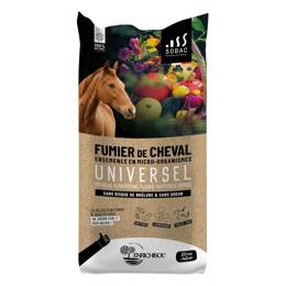 Fumier de cheval bio composté & prêt à l'emploi 20 kg - 40 m2