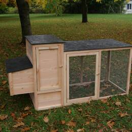 Poulailler 3 à 4 poules avec parc